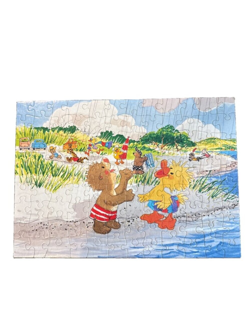 Rare Vtg Suzy's Zoo Sun Showers Puzzle 100 Pcs Puzzle Factory #654 1992